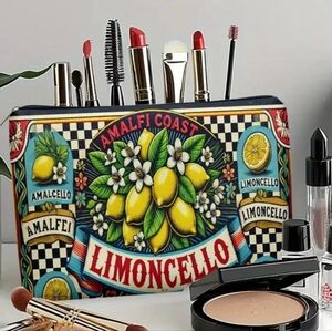 🎁Limoncello Amalfi Coast Makeup Cosmetic Bag Pouch
